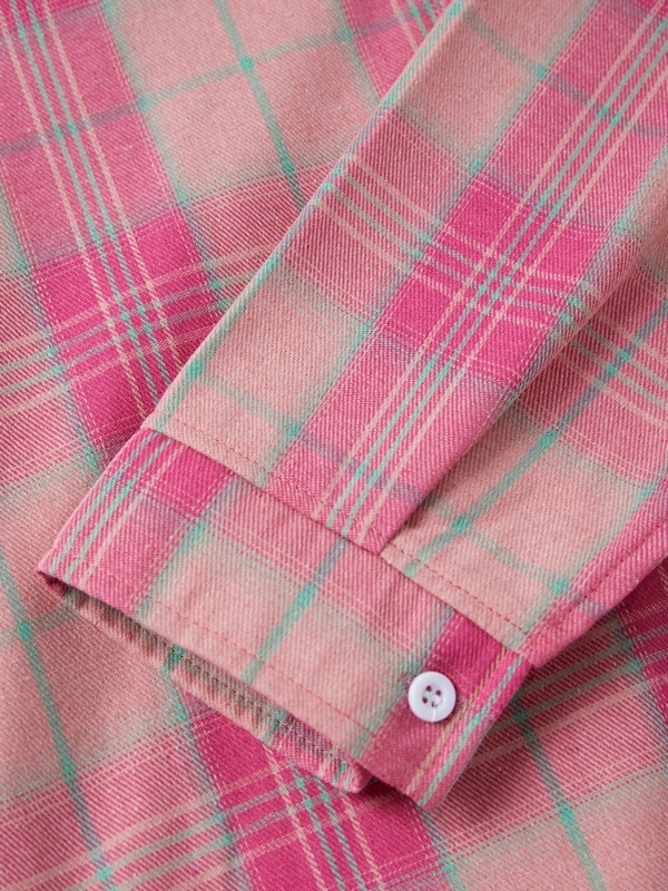 Blusa de manga larga con capucha y cuadros callejeros para hombre-2