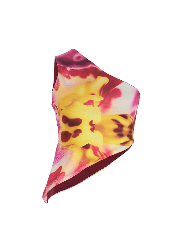 Camiseta sin mangas con estampado floral-2