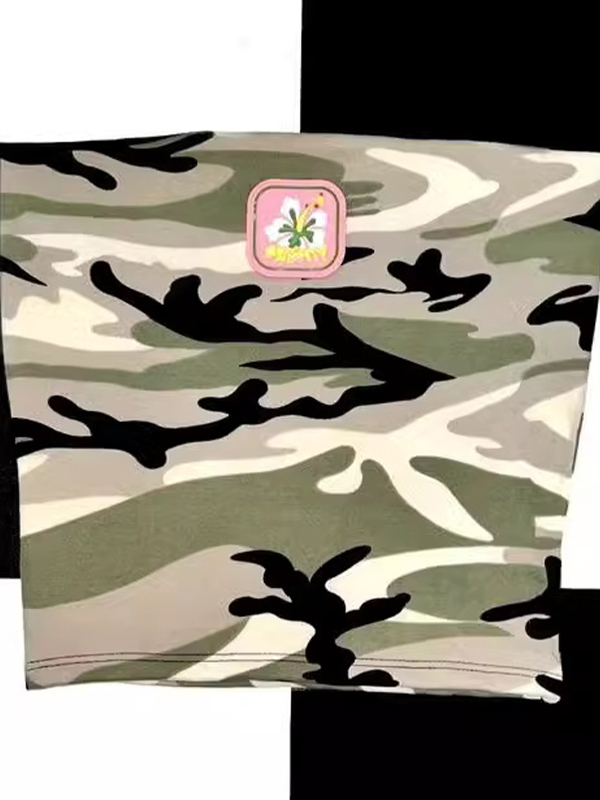 Conjunto de dos piezas con estampado de camuflaje-3