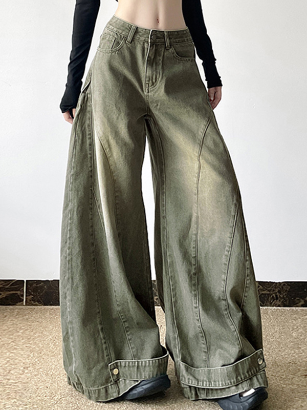 Vaqueros boyfriend lavados con diseño elegante-3