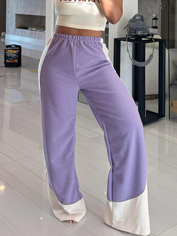 Pantalones deportivos con bloques de color-1