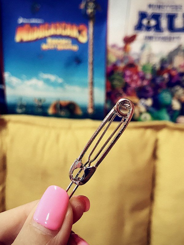 Pinza para el pelo con pasador de seguridad de 1 pieza-4
