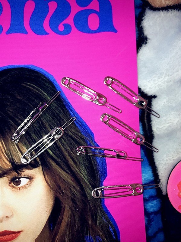 Pinza para el pelo con pasador de seguridad de 1 pieza-1
