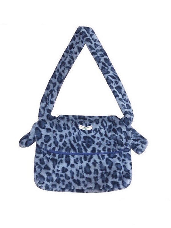 Bolso bandolera con estampado de leopardo-3