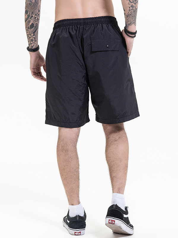 Pantalones cortos deportivos sueltos casuales para hombre-3